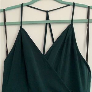 Forever 21 Dark Green Strappy Wrap Wedding Dress